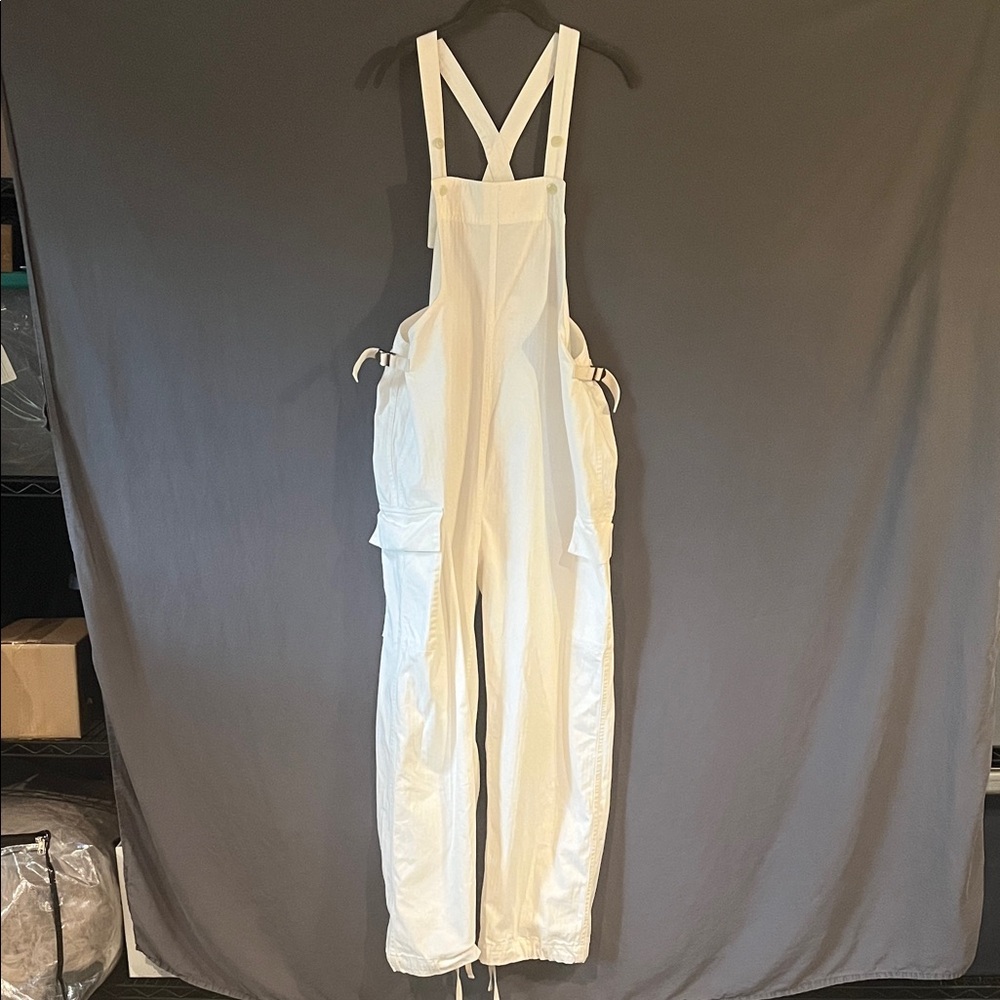 Chimala Women's White Denim Overalls